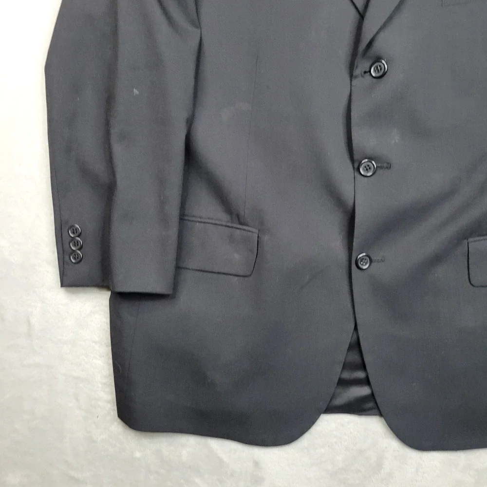 Brooks Brothers Blazer Mens 44 Regular Navy Blue Wool Brooksease Classic Fit USA